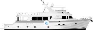 Outer Reef 900 Motoryacht illustration