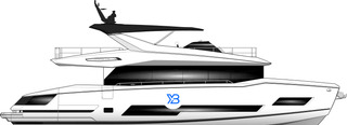 Sunseeker 74 Ocean illustration