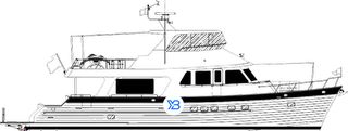 Outer Reef 670 Azure Sport Yacht illustration