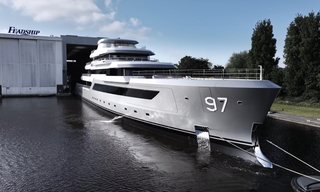 Watch Feadship Launch 80m Explorer Yacht Valor -  A Technological and Ecological Statement