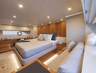 Riviera 78 Motor Yacht Enclosed Bridge Deck, Accommodation