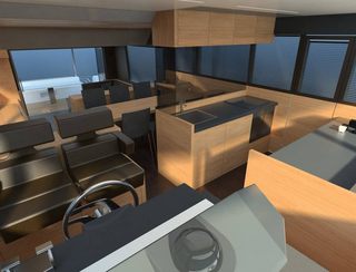 Sundeck Yachts 700, Helm Station