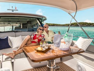 Riviera Belize 66 Sedan, Deck Area