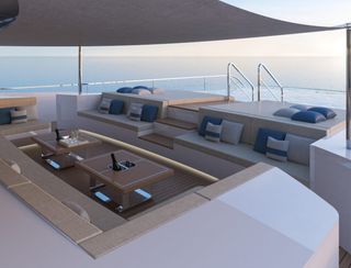 Mangusta Oceano 60, Deck Area