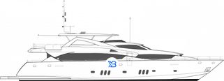 Sunseeker 34 Metre Yacht illustration