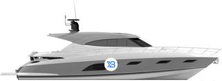 Riviera 6000 Sport Yacht Platinum Edition Gen 2 illustration