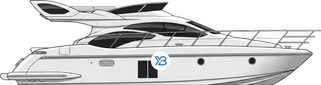 Azimut 43 Mk2 illustration