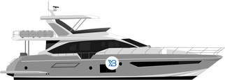 Azimut Fly 72 Gen 2 illustration