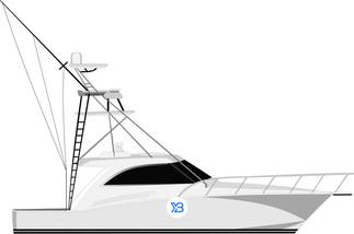 Hatteras GT45X Tower illustration