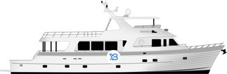 Outer Reef 900 Motoryacht illustration