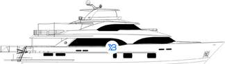 Ocean Alexander 118 Megayacht illustration