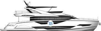 Sunseeker 90 Ocean illustration