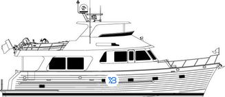 Outer Reef 580 Motoryacht illustration