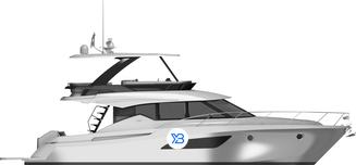 Tiara F53 Flybridge illustration