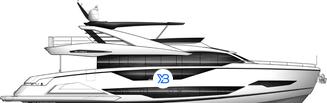 Sunseeker 90 Ocean illustration