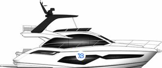 Sunseeker Manhattan 56  Mk2 illustration