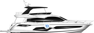 Sunseeker Manhattan 68  Mk2 illustration