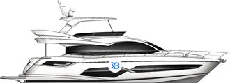 Sunseeker Manhattan 68  Mk2 illustration