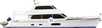 Grand Banks GB85 Skylounge illustration