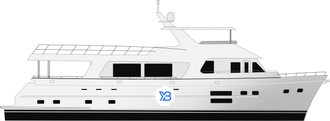 Outer Reef 830 Motoryacht illustration