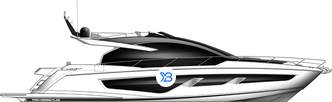 Sunseeker 65 Sport Yacht illustration