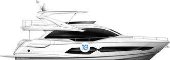 Sunseeker 76 Yacht illustration