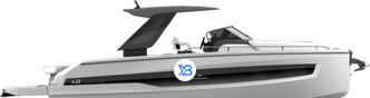 Cranchi A32 Luxury Tender  T-Top illustration