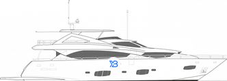 Sunseeker 30 Metre Yacht illustration