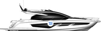 Sunseeker 65 Sport Yacht illustration