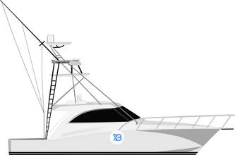 Hatteras GT45X Open illustration