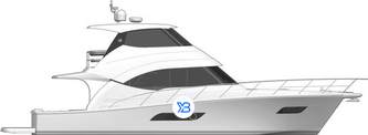 Riviera 52 Enclosed Flybridge illustration