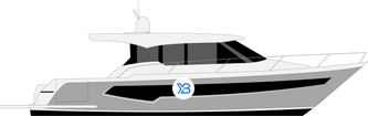 Tiara Yachts EX54  illustration