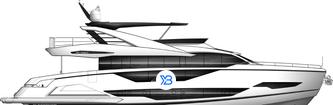 Sunseeker 90 Ocean illustration