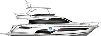 Sunseeker Manhattan 68 illustration