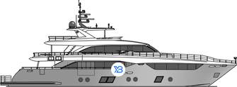 Gulf Craft Majesty 110 illustration