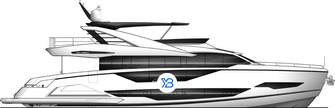 Sunseeker 90 Ocean illustration