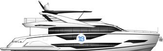 Sunseeker 90 Ocean illustration