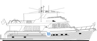 Outer Reef 640 Azure Motoryacht illustration