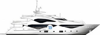 Sunseeker 131 Yacht illustration