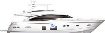 Princess 72 Motor Yacht illustration