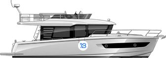 Beneteau Swift Trawler 43 Fly illustration