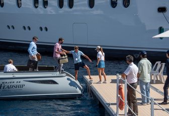 Feadship luxury guest tender during MYS