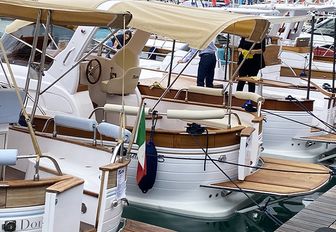 small motor boats at Genoa Boat Show