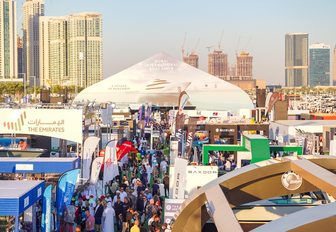 Dubai International Boat Show visitors