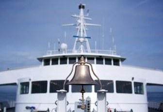 sound signal bell on superyacht