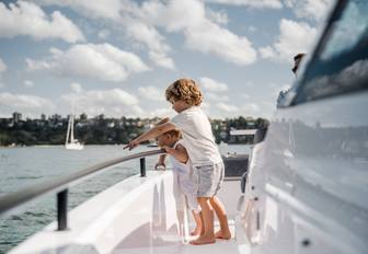 specialist crew nanny children on yacht