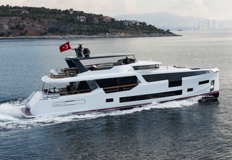 Larger production yacht