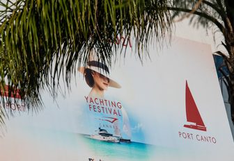 Cannes Yachting Festival Port Canto sign