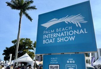 Palm Beach International Boat Show sign