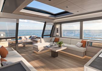 Pardo GT75 main salon with access to deck